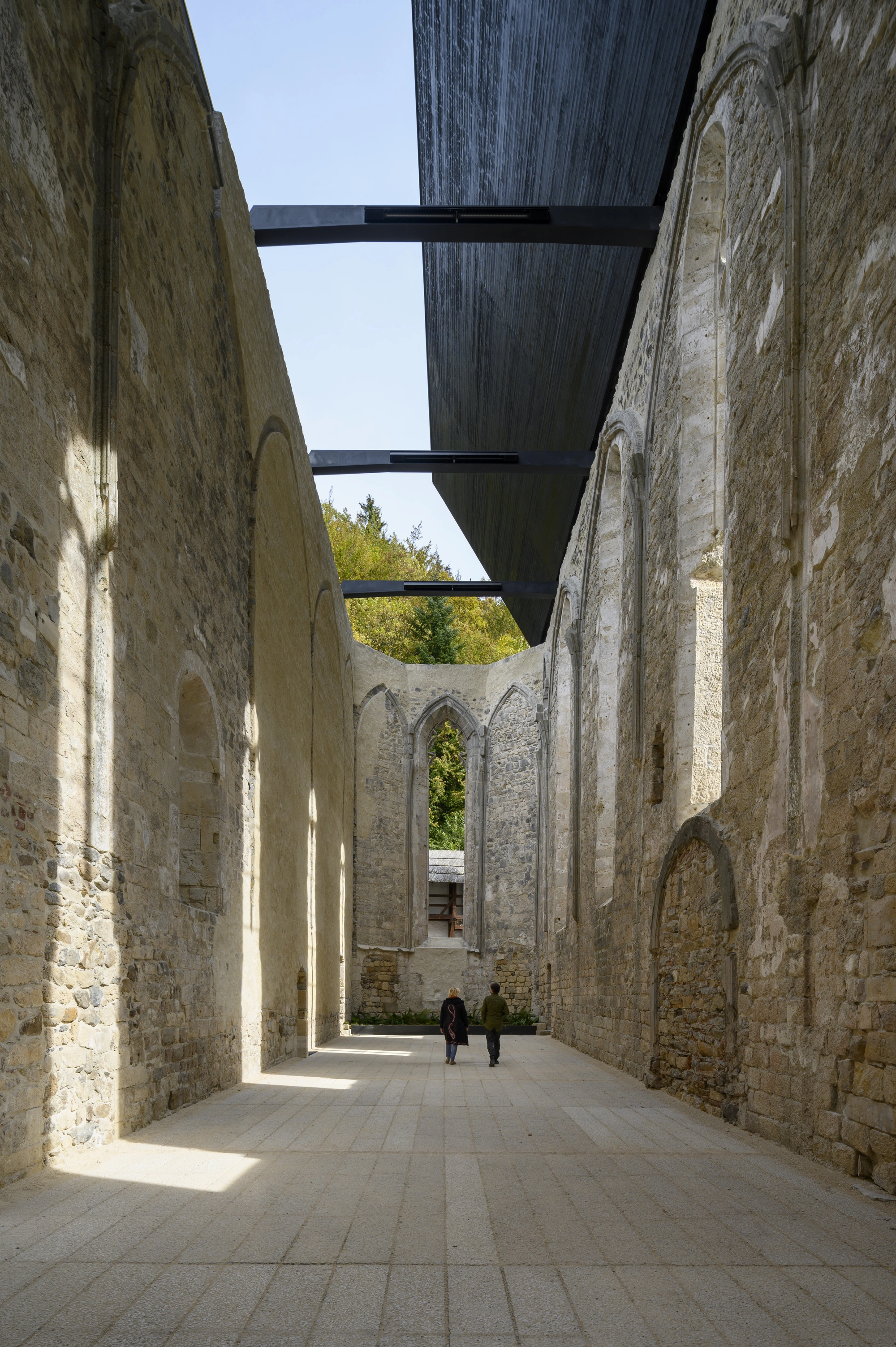 Covering the Remains of the Church of st. John the Baptist in the Žiče Charterhouse