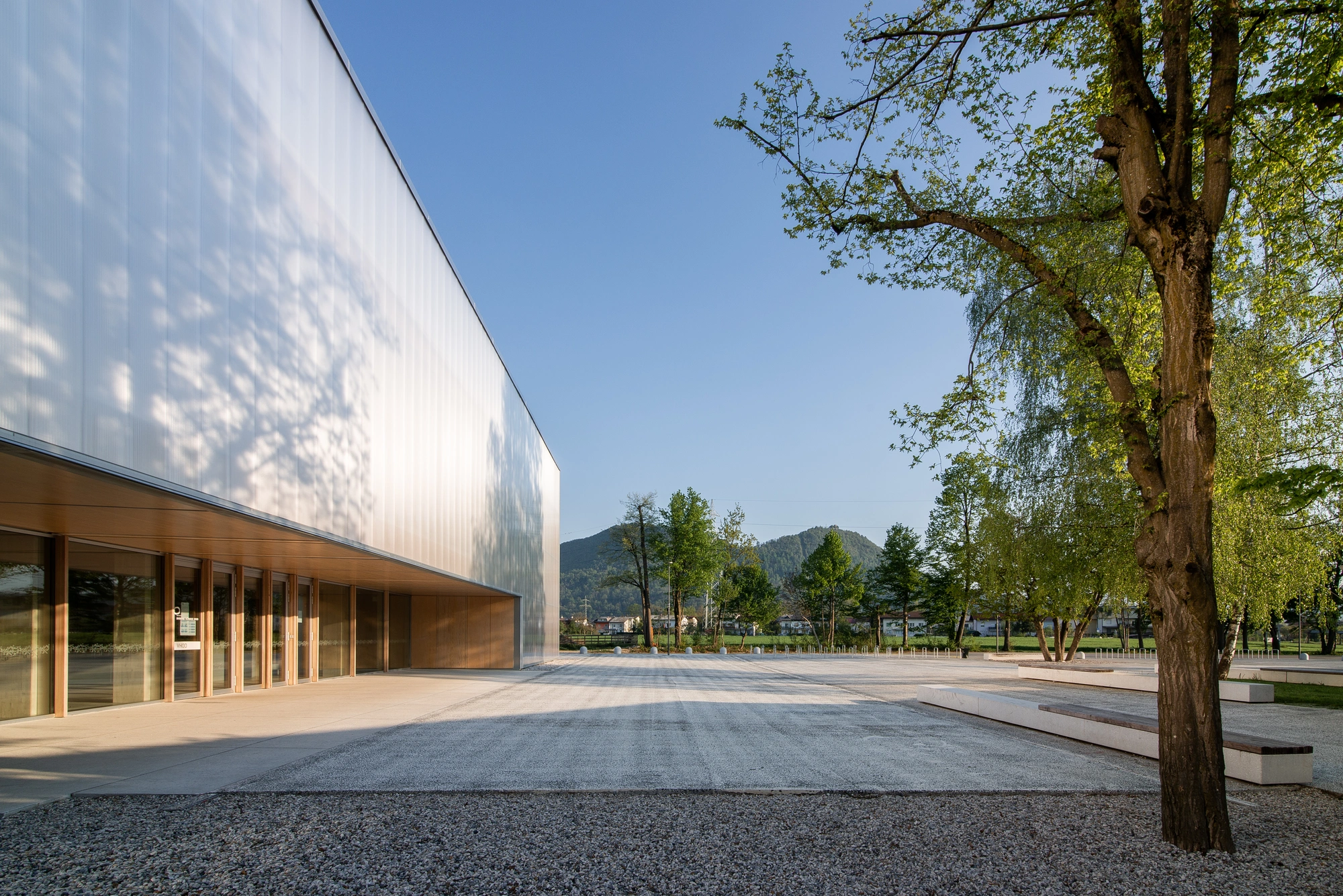 New Gym at the Vižmarje Brod Elementary School