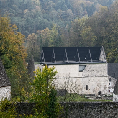 Covering the Remains of the Church of st. John the Baptist in the Žiče Charterhouse