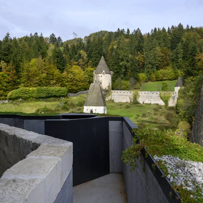 Covering the Remains of the Church of st. John the Baptist in the Žiče Charterhouse